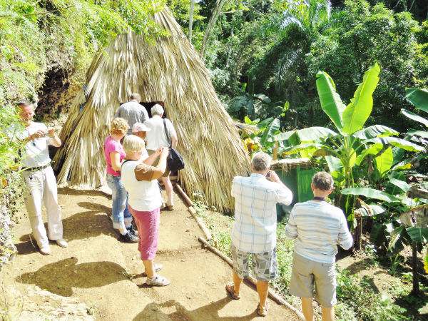Taino hut at the farm - River Chavon